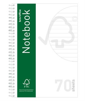 Kollegieblok Linieret A5 70 Sider - 60Gr. Papir